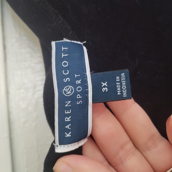 Karen Scott 3X Boatneck Shirtdress - Picture 4 of 5